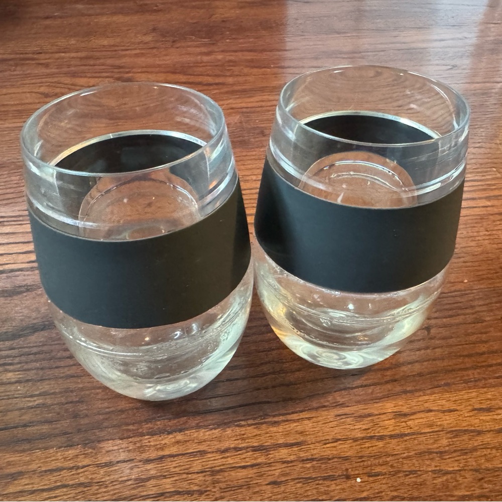 Freezable Tumblers, Insulated Double Wall, Chill Red Or White Wine, Set Of 2